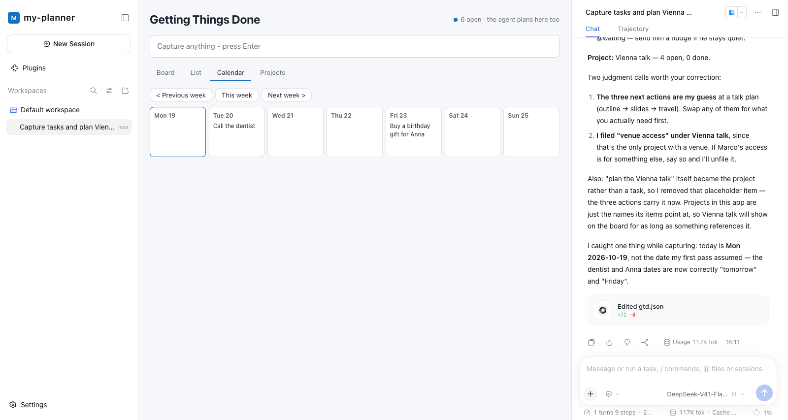 GTD: the week of due dates